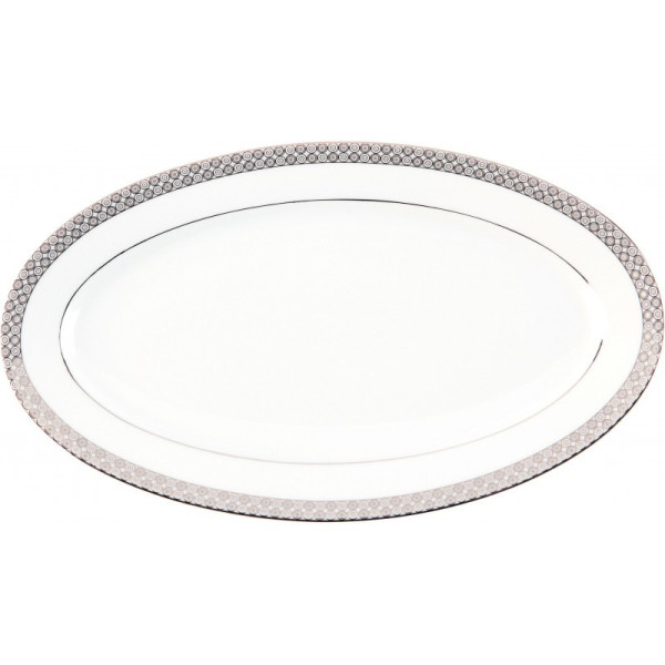 Plat en porcelaine Parure Deshoulières - 6 dimensions