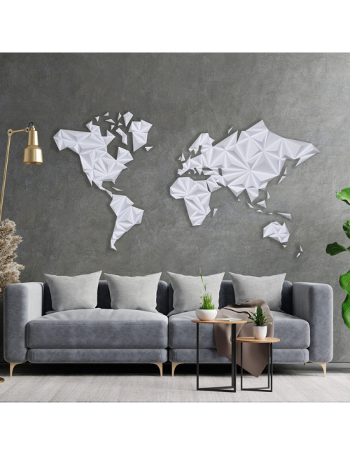 Décoration murale Carte du Monde Owarld à fabriquer - 4 coloris - 2 tailles