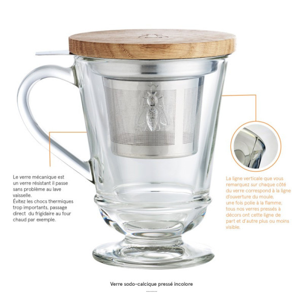 Tisanière mug Abeille La Rochère