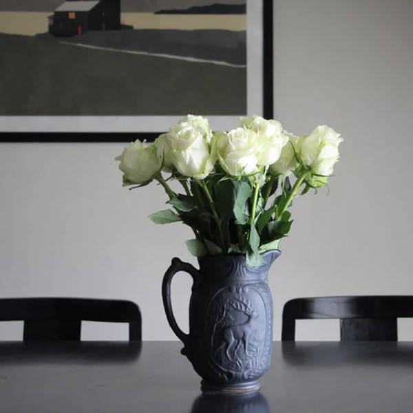 Pichet vase Cerf en grès Digoin - 2 coloris