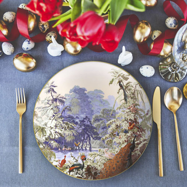 6 assiettes Le Brésil Haviland - 5 diamètres