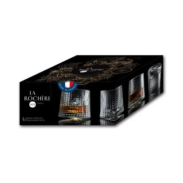 Set de 4 verres à whisky Blossom LA ROCHERE