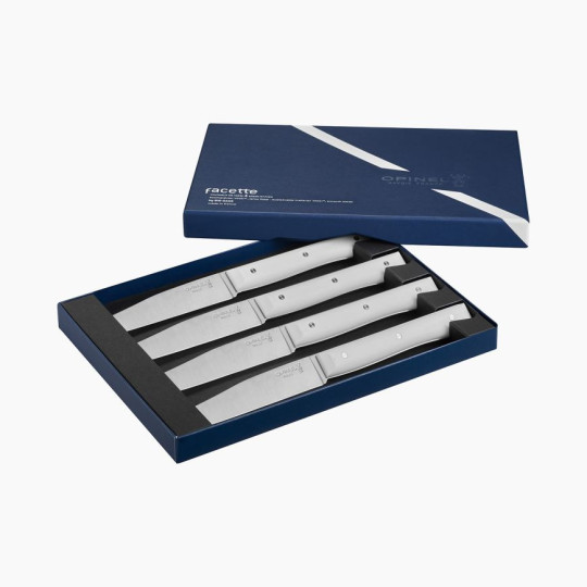 Coffret 4 couteaux Facette Opinel - 5 coloris