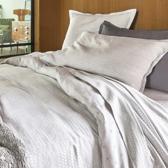 Parure de lit Gramines Blanc des Vosges - 3 coloris