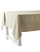 Nappe Pépite lin et coton Charvet Gypse 155x230cm