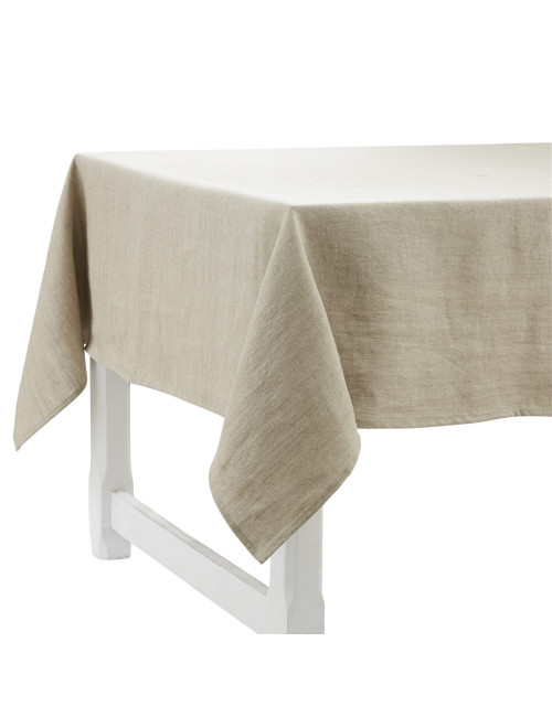 Nappe Modena 100% lin Charvet Gypse 155x230cm