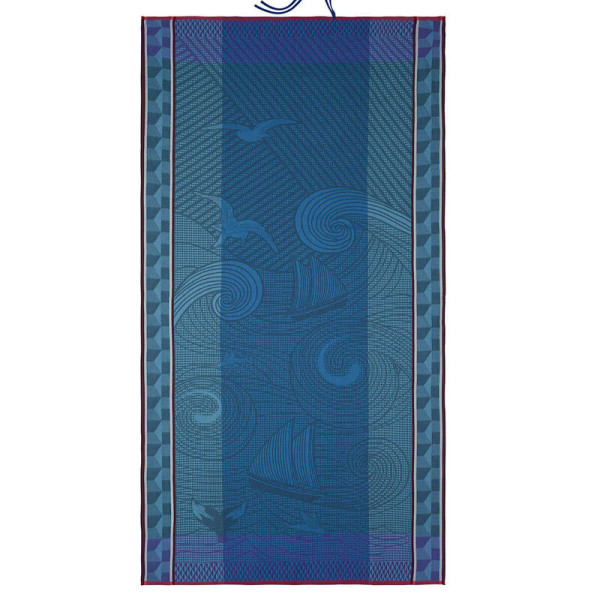Drap de plage Baignade à Socoa Le Jacquard français - 2 coloris