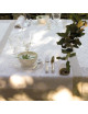 Chemin de table Venezia coton ivoire Le Jacquard Français
