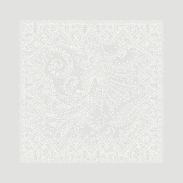 4 serviettes de table Grace perle Garnier Thiebaut