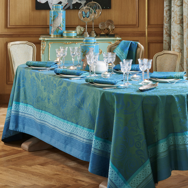 Nappe Isaphire émeraude Garnier Thiebaut - 4 dimensions