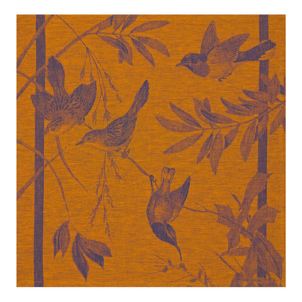 4 serviettes de table Volière Le Jacquard Français - 3 coloris