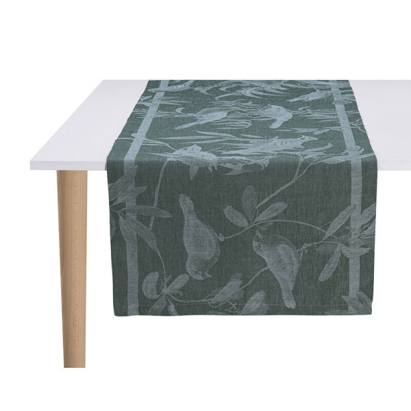 Chemin de table Volière Le Jacquard Français 50x150cm - 3 coloris