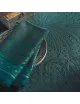 4 serviettes de table Isaphire émeraude Garnier Thiebaut