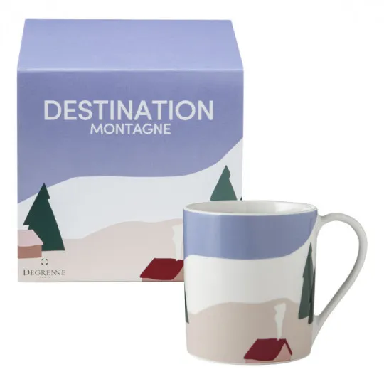 Mug DEGRENNE en porcelaine Destination Montagne