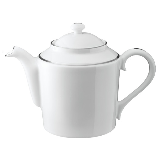 Théière Degrenne Eclipse Galon platine or en porcelaine - 2 coloris