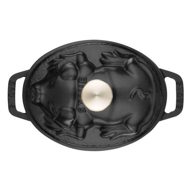 Cocotte cochonnet Staub 17cm en fonte - 2 coloris
