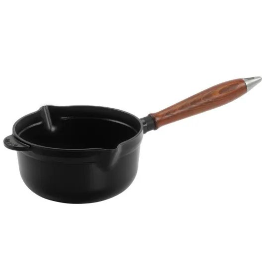 Casserole STAUB fonte 18cm vintage avec manche bois
