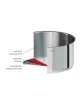 Sauteuse CRISTEL Mutine amovible en inox - 6 tailles
