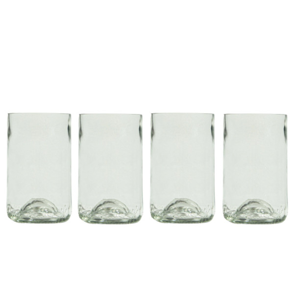 4 verres long drink Q de bouteilles - 2 coloris