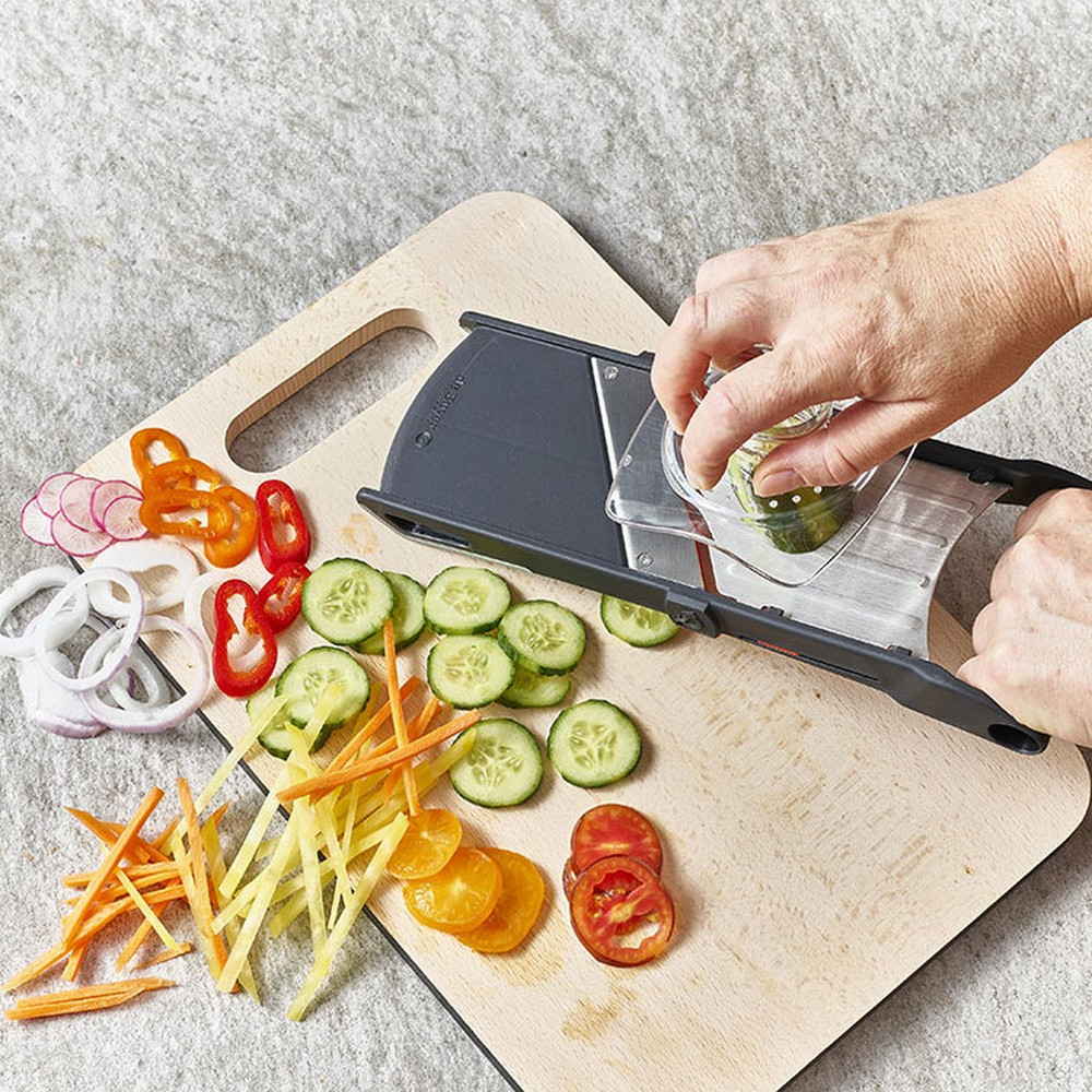 DeBuyer Komi Coupe-Légumes Julienne 2 & 4 Mm – Lames Inox Ultra-Tranchantes Pour Chefs