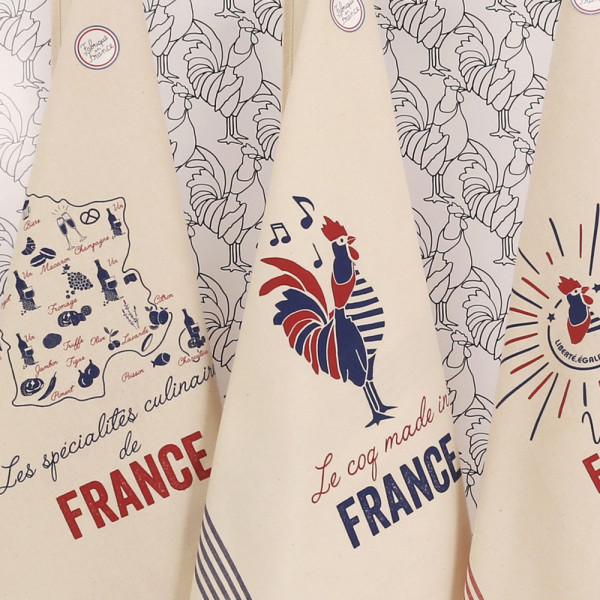 Torchon Léon Spécialités Tissages de l'Ouest coton