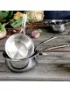 Set batterie 3 casseroles Cristel Castel Pro avec couvercles 16 18 20cm