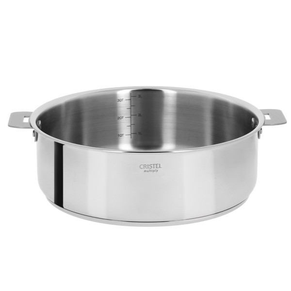 Set batterie 12 pièces Cristel Casteline inox