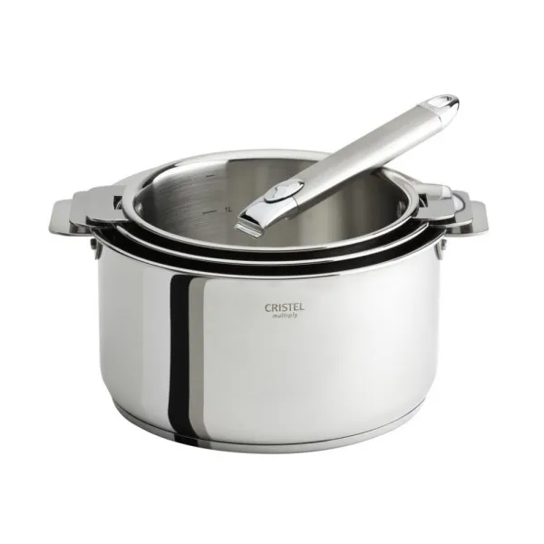 Set batterie CRISTEL Casteline 14 pièces amovibles en inox