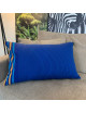 Coussin Sauvelade Artiga bleu électrique fleurs 70x40cm