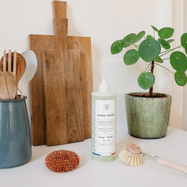 Liquide vaisselle 500ml Sauge Basilic Andrée Jardin