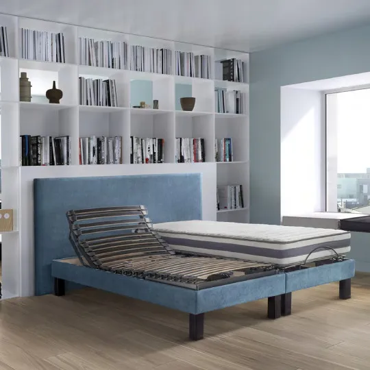 Sommier électrique 2 moteurs Atlantis 100 Duvivier - 4 tailles - 12 coloris