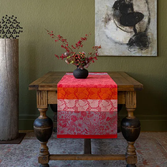 Chemin de table Cottage coton Le Jacquard Français - 2 coloris