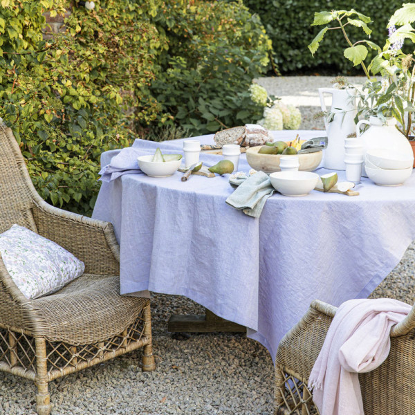 Nappe CHAMBRAY Turpault 100% lin - 4 coloris