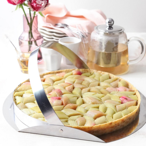 Moule à tarte Cristel en inox 28cm