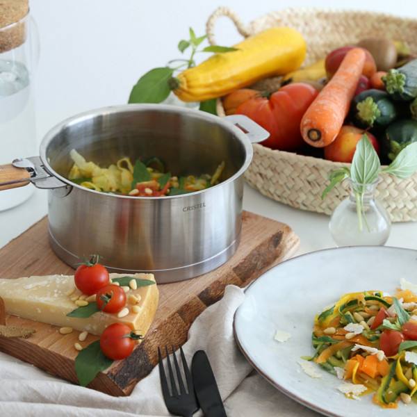 Casserole Cristel Strate amovible en inox - 5 tailles