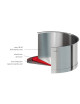 Sauteuse en inox Cristel Strate amovible - 4 tailles