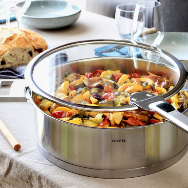 Sauteuse en inox Cristel Strate amovible - 4 tailles