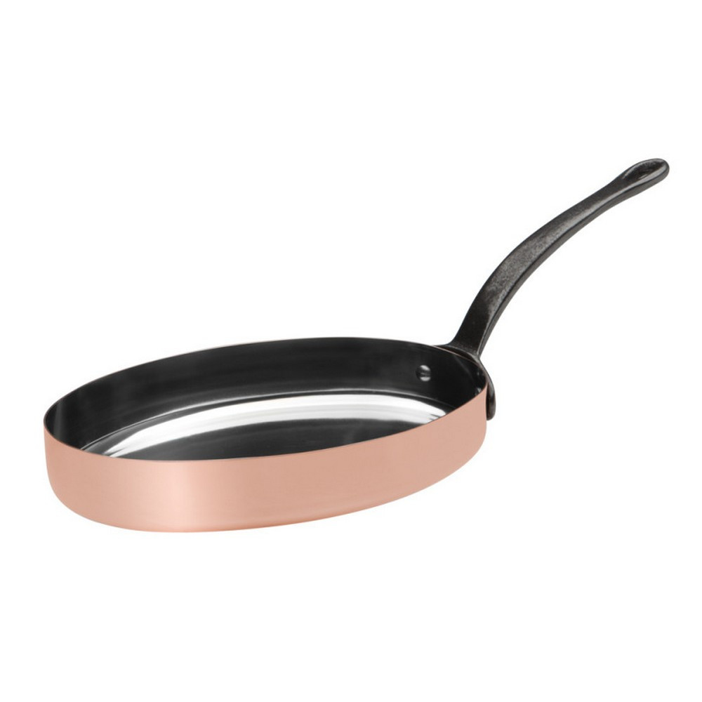 lot de 6 poêles haute de cuisine cuivre étamé métaux ouvres