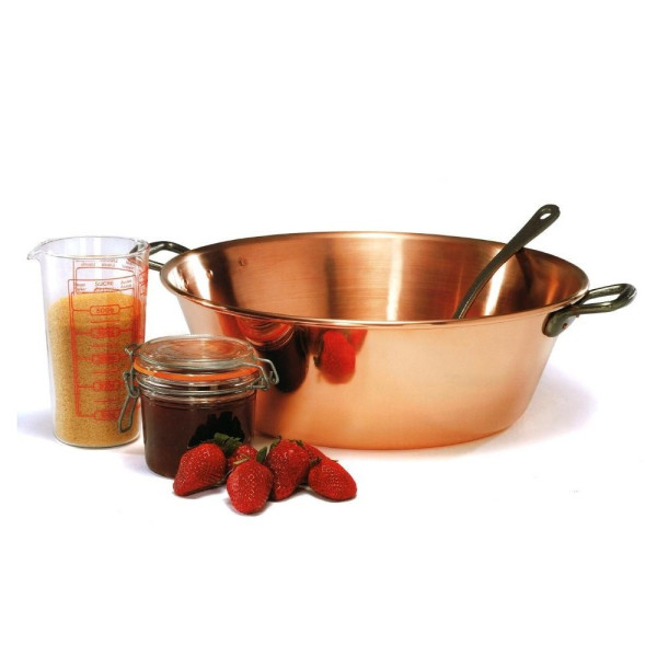 Bassine à confiture 40cm cuivre lisse Baumalu