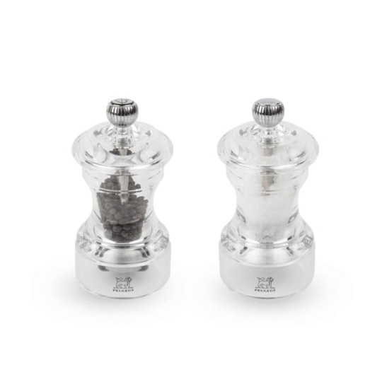 2 moulins sel et poivre PEUGEOT Bistro transparent