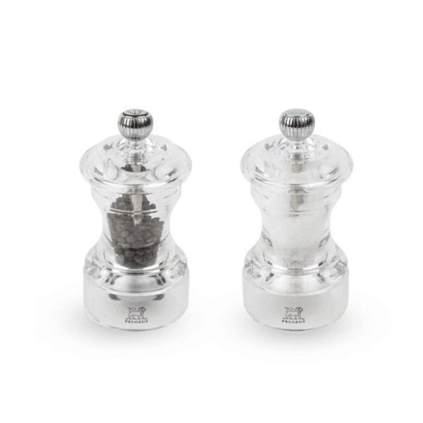 2 moulins sel et poivre PEUGEOT Bistro transparent