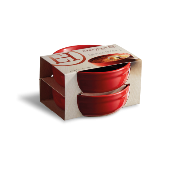 Set de 2 ramequins Emile Henry à crème brûlée