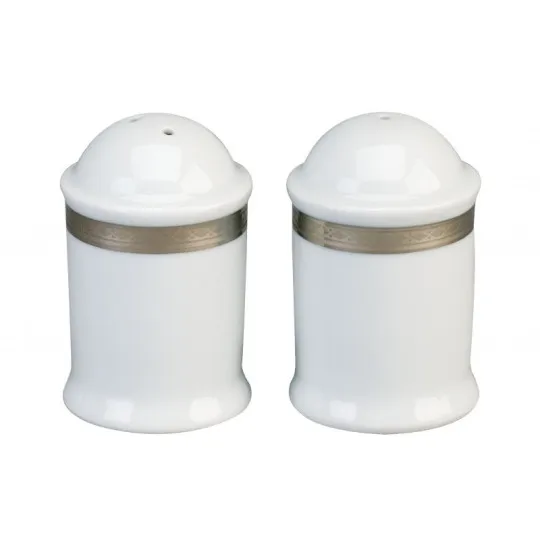 Salière et poivrière Deshoulières Versailles platine