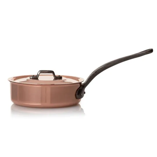 Sauteuse cuivre avec couvercle 16cm Miniatures Baumalu