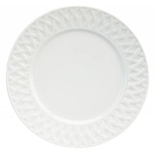 6 assiettes Louisiane DESHOULIERES en porcelaine - 5 diamètres