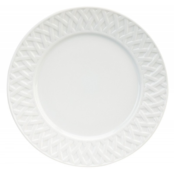 6 assiettes Louisiane Deshoulières en porcelaine - 5 diamètres
