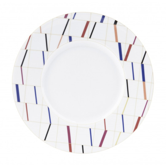 6 assiettes Graphique Deshoulières - 4 diamètres