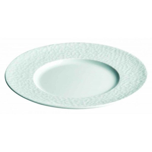 6 assiettes Aqua Apilco en porcelaine - 4 tailles