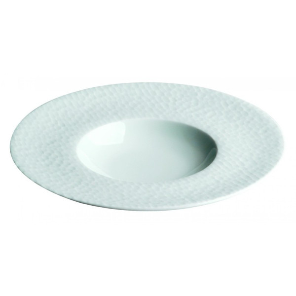 6 assiettes Aqua Apilco en porcelaine - 4 tailles