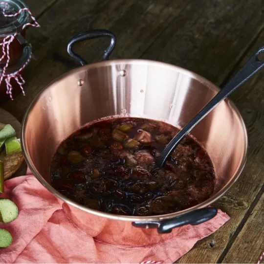 Bassine à confiture BAUMALU en cuivre pour induction - 26cm